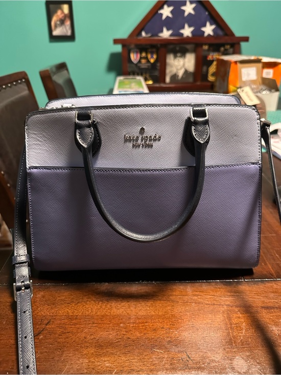 kate spade Handbags - kate spade Two-Tone Lavender and Light Gray Dome Satchel with Shoulder Strap